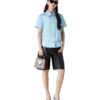 Satin Short Sleeve Shirt Satin Short Sleeve Shirt