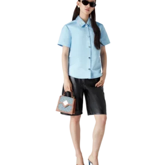 Satin Short Sleeve Shirt