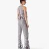 Silver Crochet Mirror Trousers Silver Crochet Mirror Trousers