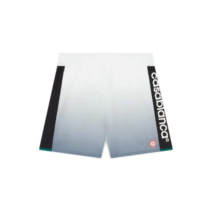 Silver Gradient Shellsuit Shorts