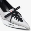 Silver Leather Heeled Sneaker Pumps Silver Leather Heeled Sneaker Pumps