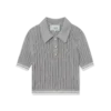 Silver Short Sleeve Polo Shirt Silver Short Sleeve Polo Shirt