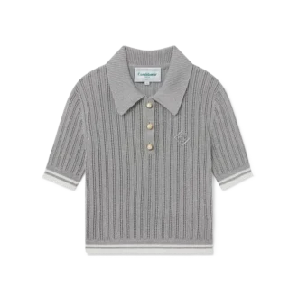 Silver Short Sleeve Polo Shirt Silver Short Sleeve Polo Shirt