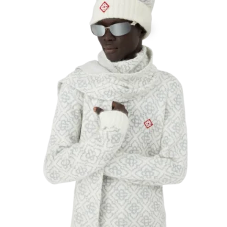 Ski Monogram Mohair Scarf