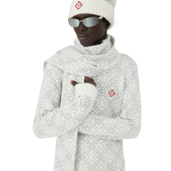 Ski Monogram Mohair Scarf