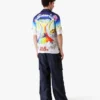 Solid Grooves Short Sleeve Silk Shirt Solid Grooves Short Sleeve Silk Shirt