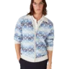 Space Dye Monogram Long Sleeve Merino Cardigan Space Dye Monogram Long Sleeve Merino Cardigan