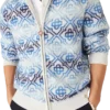 Space Dye Monogram Long Sleeve Merino Cardigan Space Dye Monogram Long Sleeve Merino Cardigan