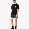 Sporchid Black Printed Swim Shorts Sporchid Black Printed Swim Shorts