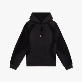 Squash Logo Flock Print Hooded Sweatshirt