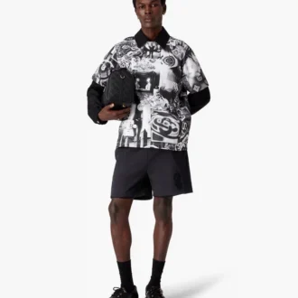 Squash Logo Flock Print Sweatshorts