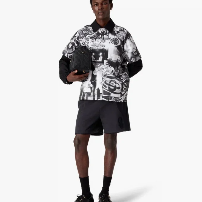 Squash Logo Flock Print Sweatshorts Squash Logo Flock Print Sweatshorts
