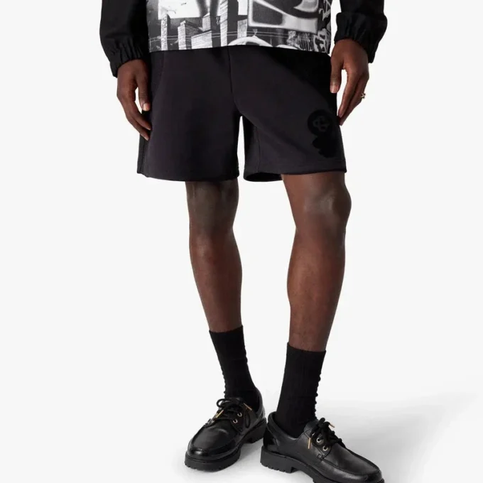 Squash Logo Flock Print Sweatshorts Squash Logo Flock Print Sweatshorts