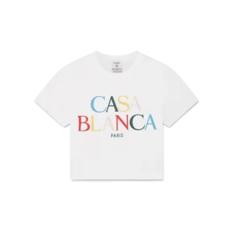 Stacked Logo Cropped T-Shirt