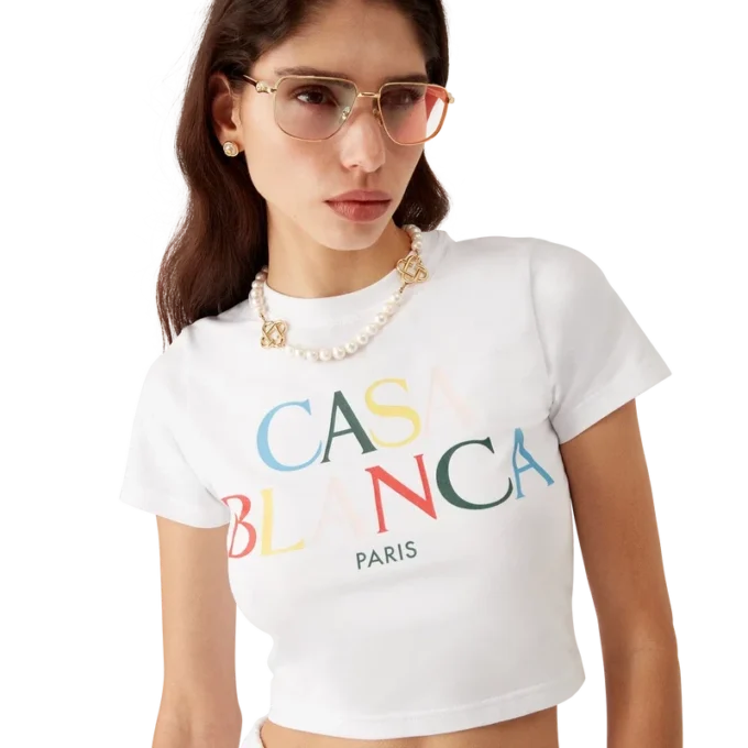 Stacked Logo Cropped T-Shirt Stacked Logo Cropped T-Shirt