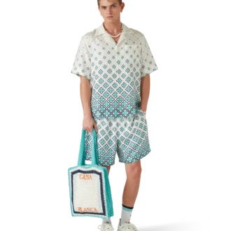 Stripe Crochet Bag
