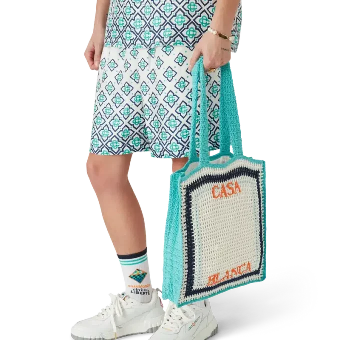 Stripe Crochet Bag