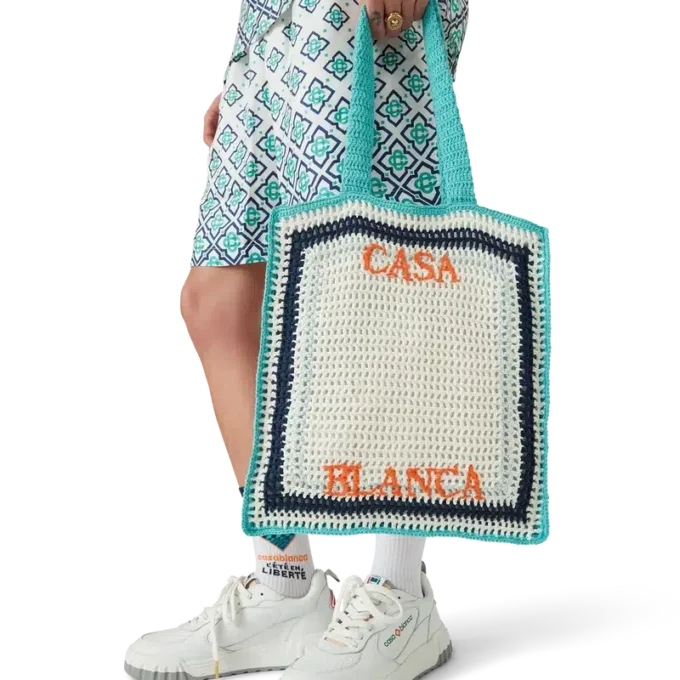 Stripe Crochet Bag