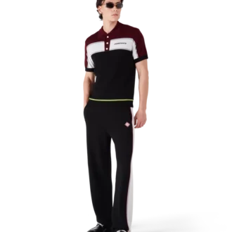 Stripe Merino Knit Polo