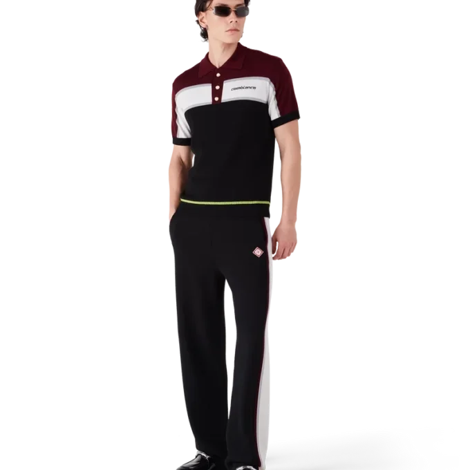 Stripe Merino Knit Polo Stripe Merino Knit Polo