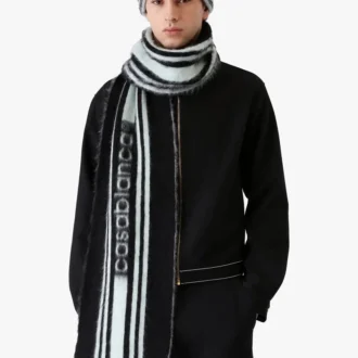 Stripe Mohair Scarf