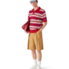 Stripe Oversized Polo Shirt Stripe Oversized Polo Shirt
