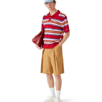 Stripe Oversized Polo Shirt Stripe Oversized Polo Shirt