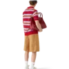 Stripe Oversized Polo Shirt Stripe Oversized Polo Shirt