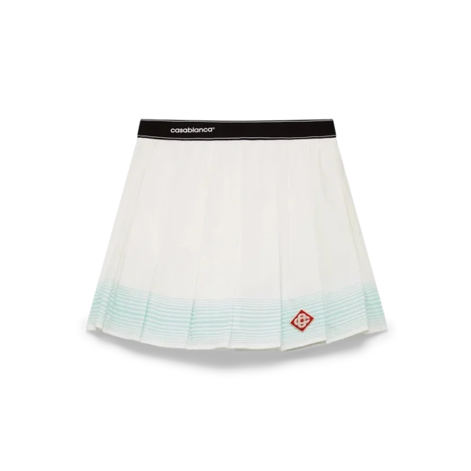 Stripe Pleated Mini Skirt Stripe Pleated Mini Skirt