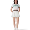 Stripe Pleated Mini Skirt Stripe Pleated Mini Skirt