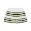 Stripe Pleated Skirt