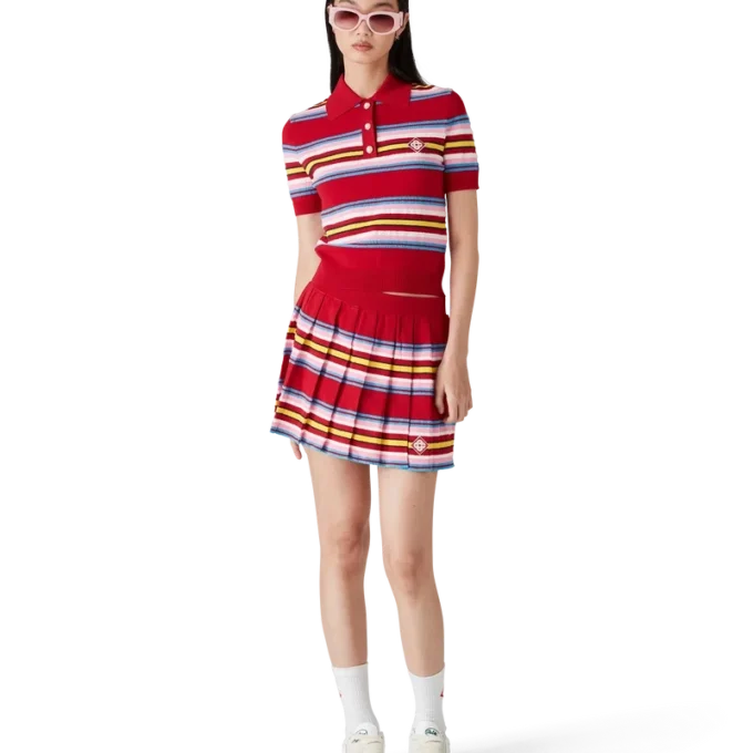 Stripe Pleated Skirt Stripe Pleated Skirt