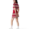 Stripe Pleated Skirt Stripe Pleated Skirt