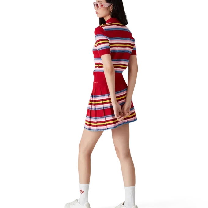 Stripe Pleated Skirt Stripe Pleated Skirt