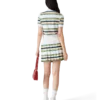 Stripe Pleated Skirt