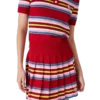 Stripe Pleated Skirt Stripe Pleated Skirt