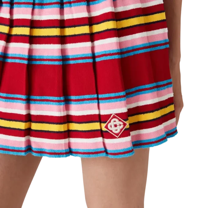 Stripe Pleated Skirt Stripe Pleated Skirt