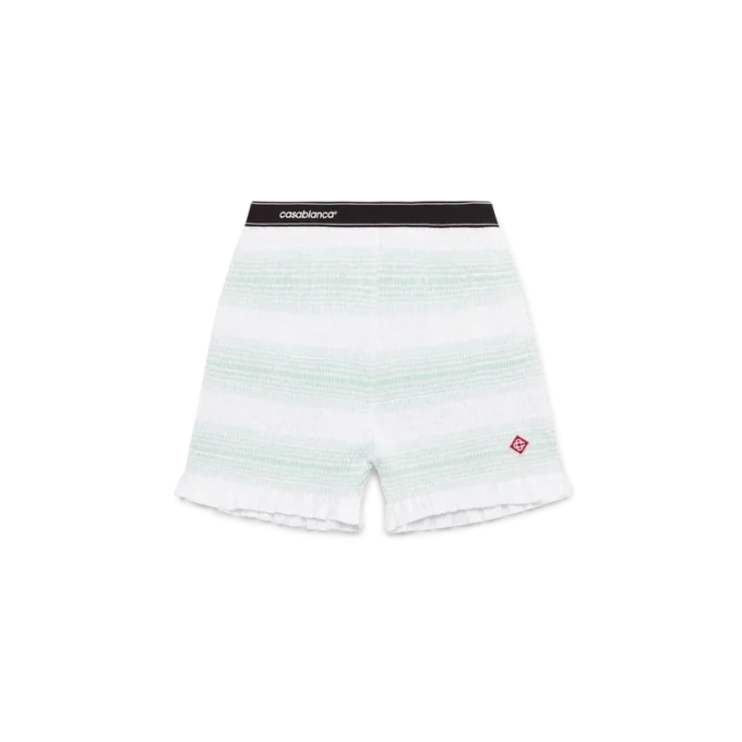 Stripe Shirred Shorts Stripe Shirred Shorts