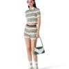 Stripe Shirred Shorts Stripe Shirred Shorts