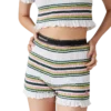 Stripe Shirred Shorts Stripe Shirred Shorts
