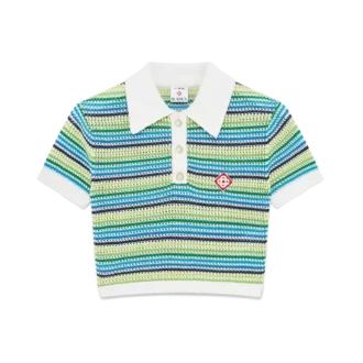 Stripe Short Sleeve Polo Shirt Stripe Short Sleeve Polo Shirt