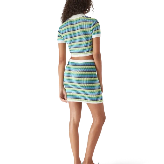 Stripe Short Sleeve Polo Shirt Stripe Short Sleeve Polo Shirt