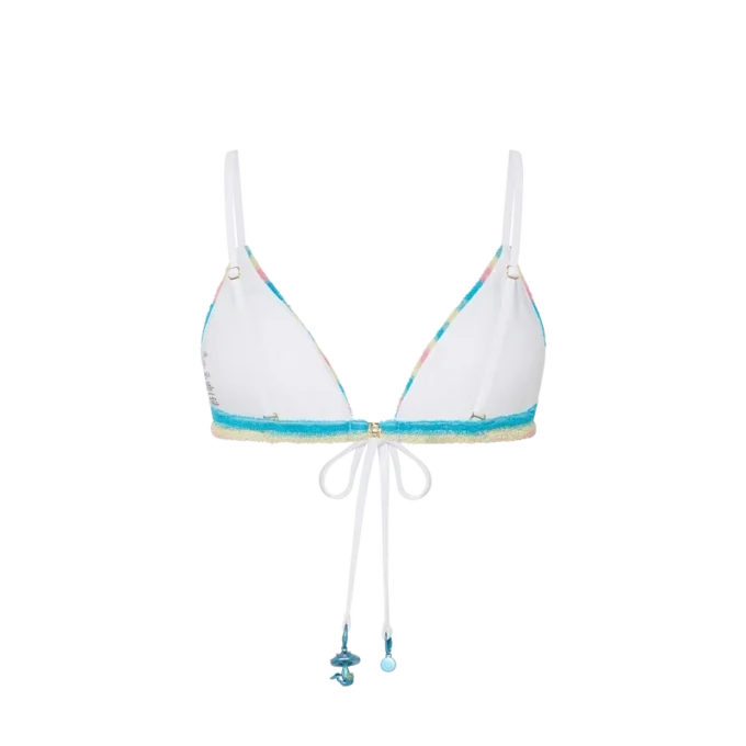 Stripe Towelling Bikini Top Stripe Towelling Bikini Top