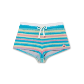 Stripe Towelling Mini Shorts