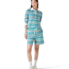 Stripe Towelling Polo Shirt Stripe Towelling Polo Shirt