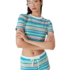 Stripe Towelling Top Stripe Towelling Top