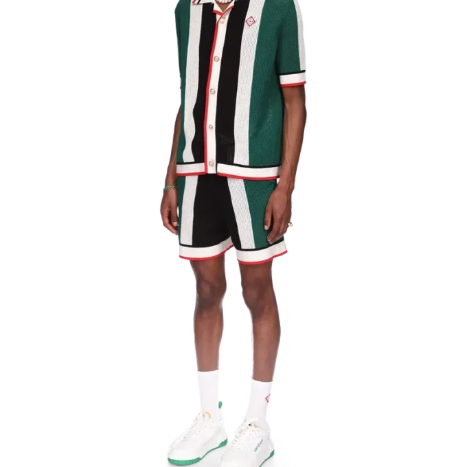 Striped Mesh Shirt