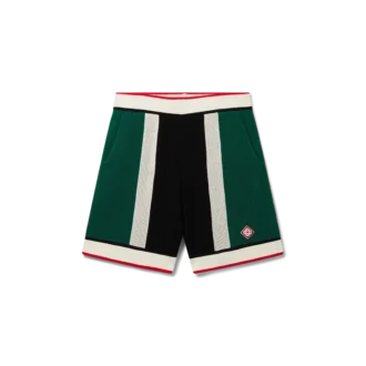 Striped Mesh Shorts