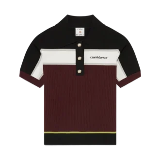 Striped Short Sleeve Polo Shirt Striped Short Sleeve Polo Shirt