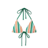 Striped String Bikini Top